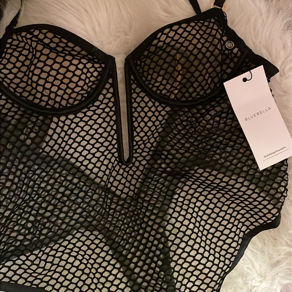 🆕NWT rare Bluebella Mina Black Mesh Bodysuit - Picture 9 of 10